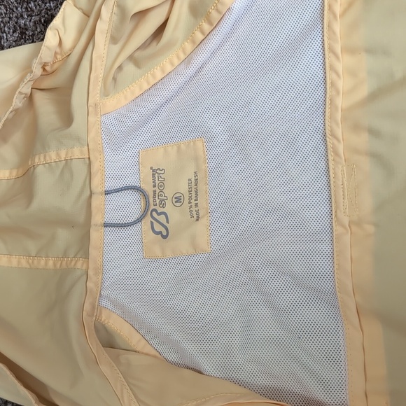 Eddie Bauer Sport Packable Rain Jacket Windbreaker Size Medium Bright Yellow - Picture 7 of 14